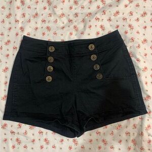 Black sailor shorts